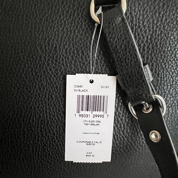 Brand new leather Coach tote bag with crossbody long handle - Picture 10 of 17